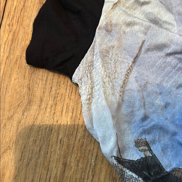 Dracula's Castle Scenic‎ Print Black Women's Top L vampire - Picture 6 of 8